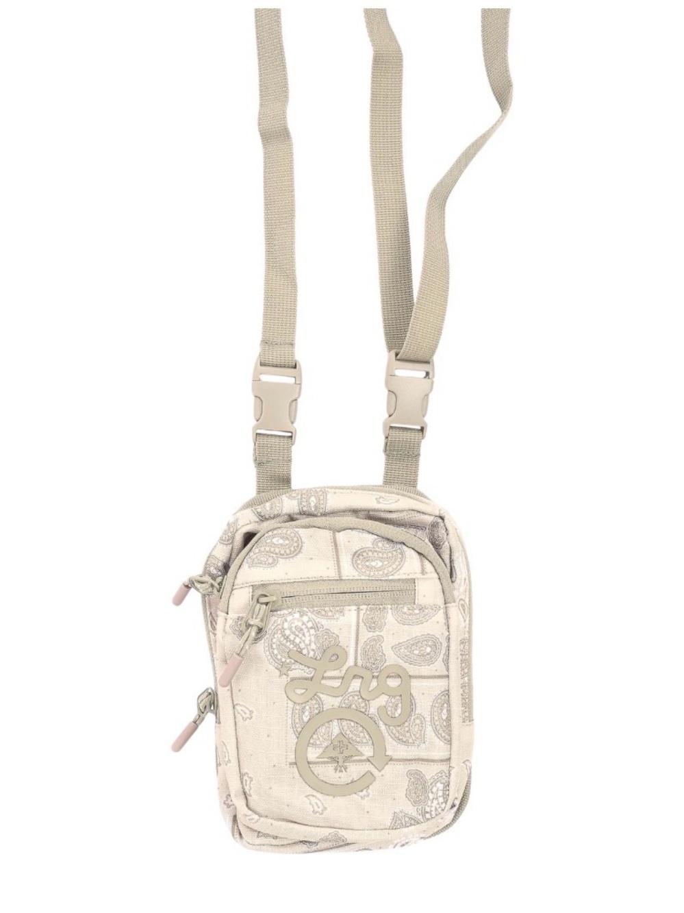 LRG Crossbody Bag Tan Paisley Patern